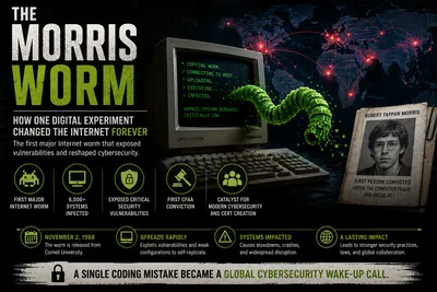 The Morris Worm: How One Digital Experiment Changed the Internet Forever