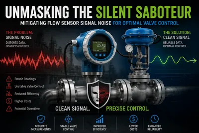 Unmasking the Silent Saboteur: Mitigating Flow Sensor Signal Noise for Optimal Valve Control