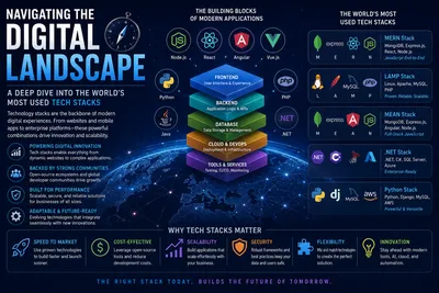 Navigating the Digital Landscape: A Deep Dive into the World's Most Used Tech Stacks