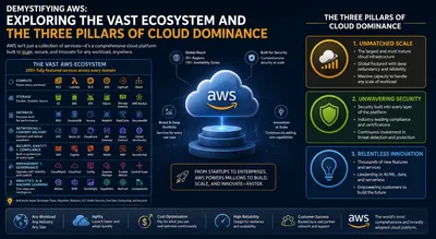Demystifying AWS: Exploring the Vast Ecosystem and the Three Pillars of Cloud Dominance