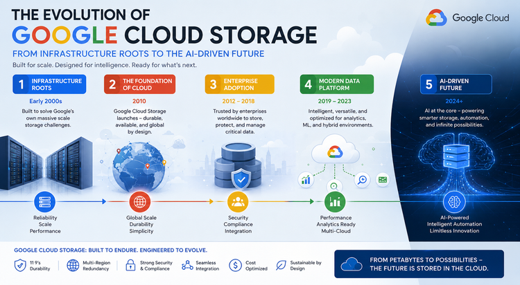 The Evolution of Google Cloud Storage: From Infrastructure Roots to the AI-Driven Future