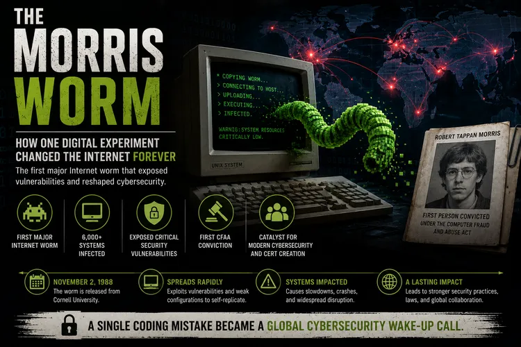 The Morris Worm: How One Digital Experiment Changed the Internet Forever