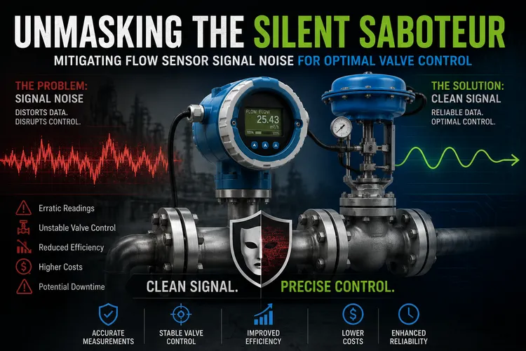 Unmasking the Silent Saboteur: Mitigating Flow Sensor Signal Noise for Optimal Valve Control