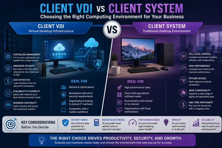 Client VDI vs. Client System: Choosing the Right Computing Environment for Your Business