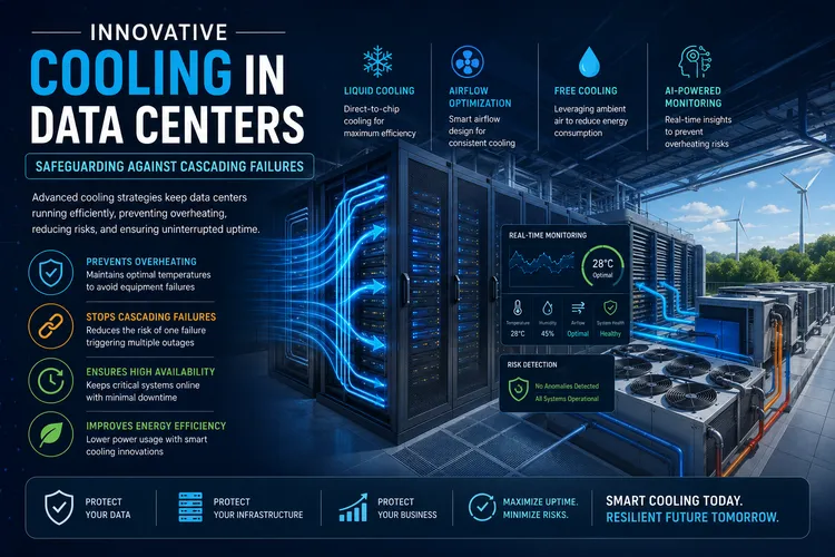 Innovative Cooling in Data Centers: Safeguarding Against Cascading Failures