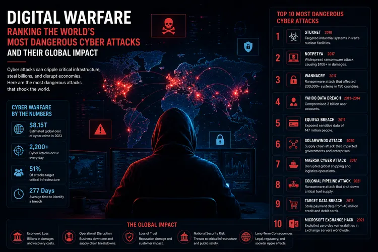 Digital Warfare: Ranking the World’s Most Dangerous Cyber Attacks and Their Global Impact